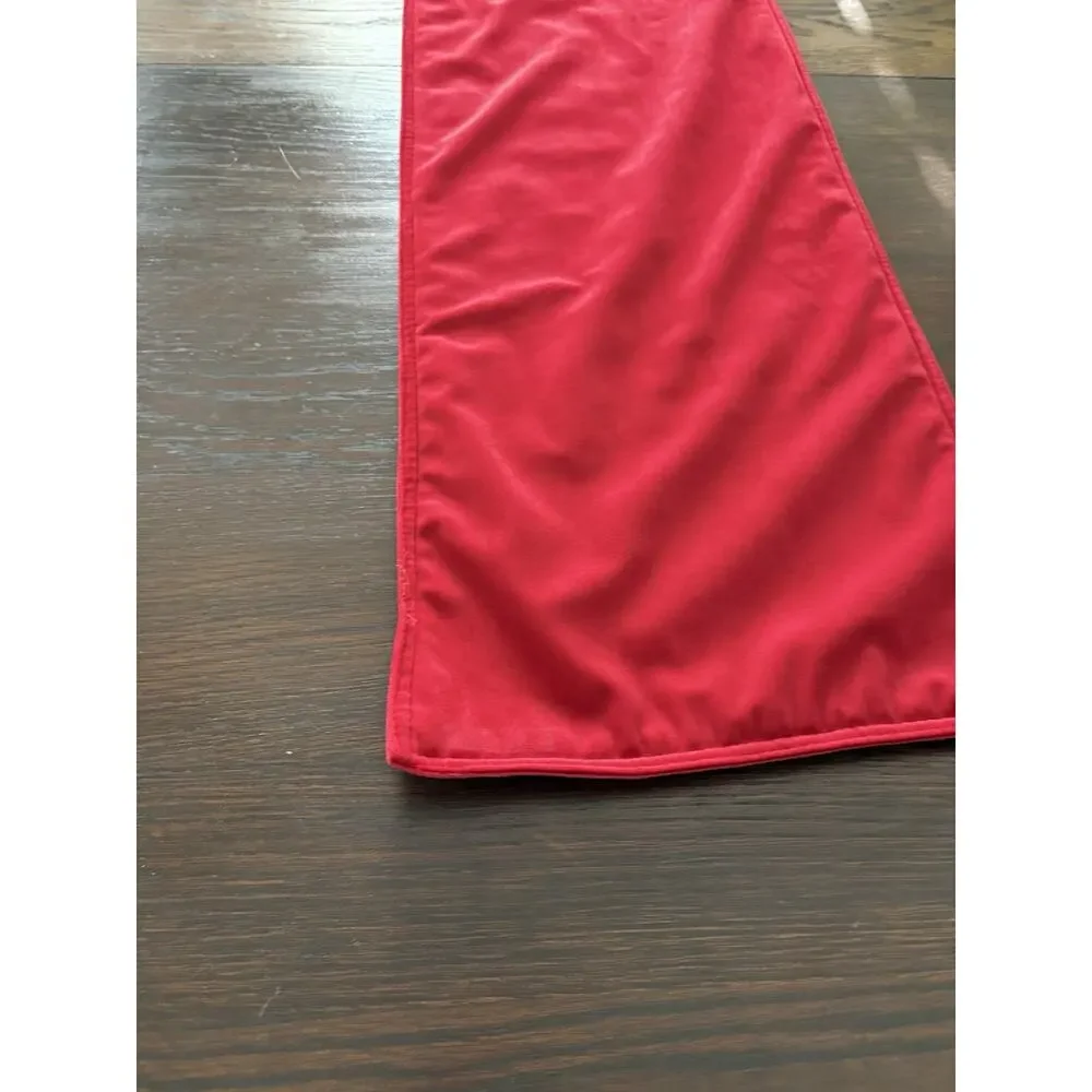 Red Velvet Table Runner 71”x13” Double sided
